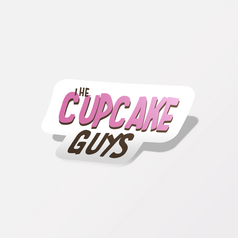 The Cupcake Guys Sticker (Square Text Logo)